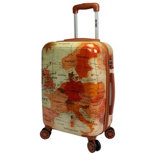 World Traveler Europe 20-Inch Carry-On Expandable Spinner Luggage with TSA Lock - 1 of 4
