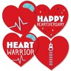 Big Dot of Happiness Happy Heartiversary - Hearts Decorations DIY CHD Awareness Essentials - Set of 20 - 2 of 4