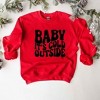 Simply Sage Market Women's Graphic Sweatshirt Baby It's Cold Outside Wavy - 2 of 2