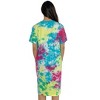 Just Love Womens Nightgown - Short Sleeve Henley Oversized Sleepwear Gown - 3 of 3