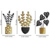 Americanflat Three Metal Plants Wall Decor Set - 3 X 10" Plants as Outdoor Metal Wall Art Decroations - Metal Indoor Wall Art - 3 of 4