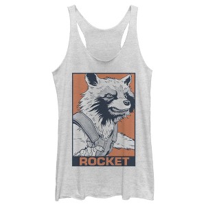 Women's Marvel Avengers: Endgame Rocket Ready Racerback Tank Top - 1 of 3