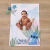 NoJo Disney Stitch Ohana Means Family Blue, Green, and White Super Soft Photo Op Baby Blanket - 3 of 3
