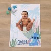 NoJo Disney Stitch Ohana Means Family Blue, Green, and White Super Soft Photo Op Baby Blanket - image 3 of 3