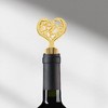 Unique Bargains Bottle Stoppers Zinc Alloy PTR Gold Tone Black 4.13"x1.57"x0.79" 1Pcs - 2 of 3