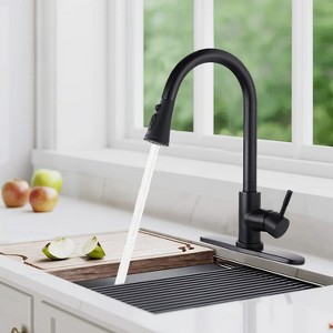 One-Handle High Arc Pulldown Kitchen Faucet with Power Clean, Spot Resist Stainless - 1 of 4