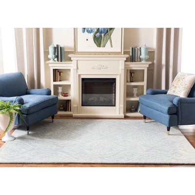 Hand-Tufted Gray Wool Rectangular Area Rug - 59" x 84"