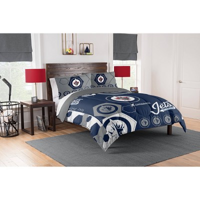 Blue Sports Star Boy Bedding Twin Comforter Set –