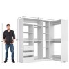 Aheaplus 72'' Set of 2 Corner Closet System with Drawers, Closet Organizer with Hanging Rods and Shelves Tower - 2 of 4