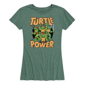 Women's - Teenage Mutant Ninja Turtles - Turtle Power Short Sleeve Graphic T-Shirt - 1 of 4