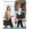 Laptop Tote Bag for Women Work, Teacher Tote Bag Nurse Bag With Large Cup Holder, Utility Professional Computer Bag - 2 of 4