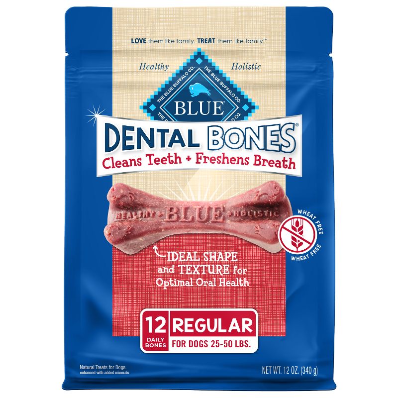 Blue Buffalo Dental Bones Regular Natural Chew Dog Treats, 1 of 6