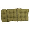 Blazing Needles, 20-inch by 42-inch Spun Polyester Solid Outdoor Tufted Chair Cushion - 2 of 2