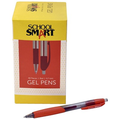 red ink gel pens
