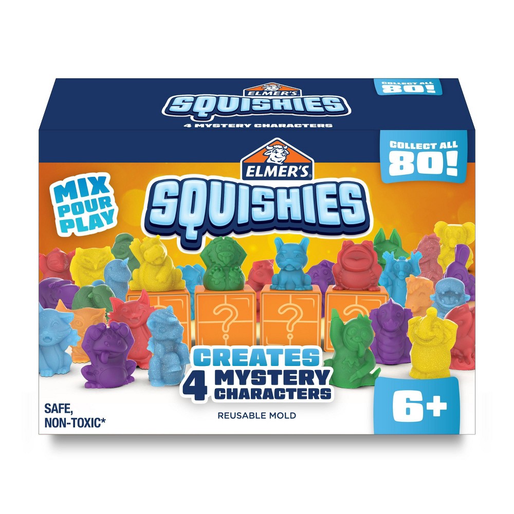 Elmer's 4ct Squishies DIY Toy Activity Kit With Mystery Character