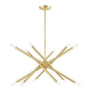 Livex Lighting Soho 12 - Light Chandelier in  Satin Brass - 1 of 4