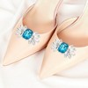 Unique Bargains Floral with Detachable Clip Shoe Accessories 2 Pcs - 2 of 4