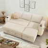 Dyonery 82" Sleeper Sofa Bed, L-Shaped Reclining Couch with Reversible Storage Chaise, Tool-Free Assembly - 3 of 4