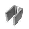 Armrest Module for Modular Sofa Sectional Couch, Pair of Side Armrest for Sectional Modular Sofa, Linen Fabric, Grey - 2 of 4