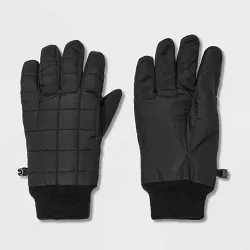 Men's Quilted Ski Gloves - Goodfellow & Co™ Black