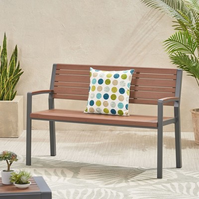 Maggift Patio Modern Accent Chairs, Outdoor Conversation Chairs, with Leisure Used, for Backyard, Garden, Brown, 49.25"*22.75"*33.5"