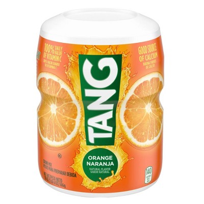 Tang Drink Powder, Orange, Vitamin C, Caffeine Free, 20 oz Jar (Pack of 2)
