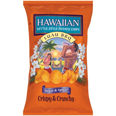 Hawaiian Crispy & Crunchy Luau BBQ Kettle Style Potato Chips - 7.5oz