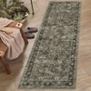 Washable Vintage Floral Living Room Rugs, Distressed Print Non Slip Bedroom Carpet, Retro Accent Large Dining Room Kitchen Rugs for Home Office - 3 of 4