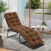 Tangkula 73" Lounge Chaise Cushion Padded Recliner Cushion - 3 of 4