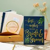 Juvale 24 Pack Wedding Cards for Bride and Groom with Envelopes, Engagement Congratulations, 6 Gold Foil Designs, 5x7 In - 4 of 4