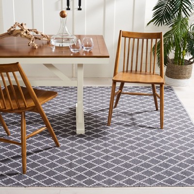 Ivory Cotton 8' x 10' Handwoven Ikat Area Rug