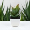 Unique Bargains Artificial Plants Plastic Green 2.2"x2.2"x2.56" 1 Pcs - 2 of 4