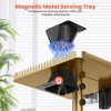 TASALON Professional Hair Styling Station Cart, Rolling Salon Tray with Magnetic Bowls, Tool Holders and Dryer Mount, Gold - 2 of 4