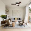 TOBILI 52-inch Ceiling Fan with Light,3 Dark Walnut Wood Blades,Reversible for Living Room - 3 of 4