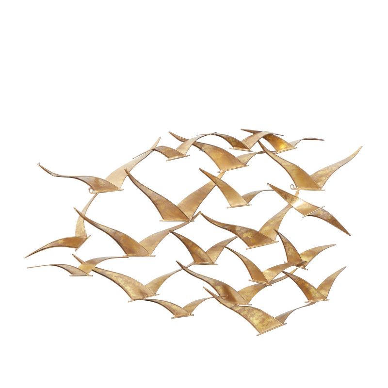 Metal Bird Flying Flock Wall Decor - Olivia & May, 4 of 15