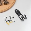 Unique Bargains Garage Storage Hooks with Screws Small Round Base Plate with Hook 4.8"x2.6"x1.4" 1 Pc - 2 of 4