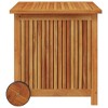 Garden Storage Box Brown Solid acacia wood 23.6x19.7x22.8 in  vidaXL - 4 of 4