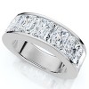 Pompeii3 7Ct Lab Diamond Radiant Cut Men's Ring 14k Gold or Platinum - 3 of 4
