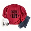 Simply Sage Market Women's Graphic Sweatshirt Just Livin' My Best Football Fan Life - 3 of 4