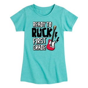 Girls' - Instant Message - Ready To Rock First Grade Fitted Short Sleeve Graphic T-Shirt - 1 of 4