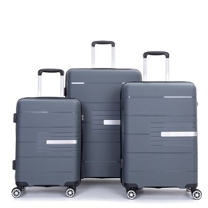 Luggage 3 Piece Set(20"/24"/28"), Hardshell Suitcase With Double Mute Spinner Wheels, TSA Lock - 1 of 4
