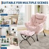 Lazy Chair with Ottoman, Large Lounge Accent Chair, Comfy Armchair with Folding Footrest,Reading Armchair with Side Pocket for Living Room, Bedroom - 3 of 4