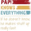 Adult Design By Humans Papi Knows Everything, If not Makes Stuff Up By HoangCathrine Pullover Hoodie - 2 of 2