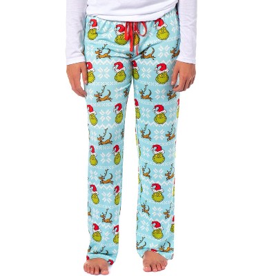 Seven Times Six Dr. Seuss The Grinch Women's Ugly Sweater Grinch and Max Lounge Sleep Pant