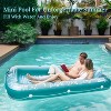 Sunrio Single/Double Inflatable Tanning Pool Lounger Float with Pillow and Drink Holders - 3 of 4