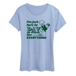 Women's - Monopoly - I'm Just Here To Pay Short Sleeve Graphic T-Shirt - 1 of 3