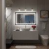 Apmir Super Bright Front & Back LED Lighted Anti-Fog Aluminum Alloy Framed Tempered Glass Bathroom/Vanity Mirror with ETL & 3-Year Warranty - 2 of 4