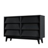 6 Drawers Dresser, Drawer Dresser with Natural Texture, Wood Dresser, Mid Century Modern Dresser, Storage Double Dresser for Bedroom, Living Room - 3 of 4
