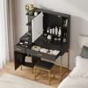 Makeup Vanity with Power Outlet, Vanity Desk with Mirror and Lights - 2 of 4