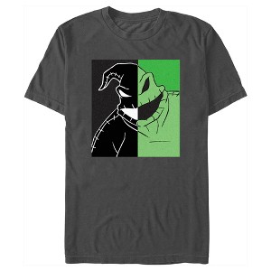 Men's The Nightmare Before Christmas Oogie Boogie Split Portrait T-Shirt - 1 of 4